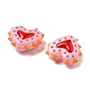 Handmade Lampwork Bumpy Beads Heart LAMP-V001-07C-3
