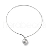 Non-Tarnish 304 Stainless Steel Round Ball Pendant Choker Necklaces NJEW-D058-01P-1