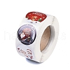 Christmas Theme Paper Self-Adhesive Stickers X-DIY-B077-01A-09-4