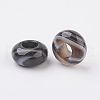 Natural Striped Agate/Banded Agate European Beads G-G740-12x6mm-23-2