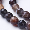 Natural Striped Agate/Banded Agate Beads Strands G-G753-05-8mm-3