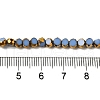 Electroplate Glass Beads Strands EGLA-P061-01A-08-4
