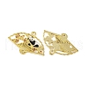 Golden Plated Alloy Enamel Connector Charms ENAM-Z017-15G-01-2