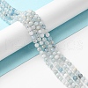 Natural Aquamarine Beads Strands X-G-E411-19E-4mm-4