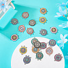 20Pcs 10 Styles Alloy Enamel Chandelier Component Links FIND-TA0002-33-6