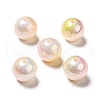 UV Plating Iridescent ABS Plastic Beads SACR-A001-05A-2