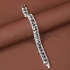 Square Alloy Rhinestone Cup Chain Bracelets for Women WG1D83C-11-1