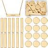 Beebeecraft 48Pcs 2 Styles Ion Plating(IP) 304 Stainless Steel Pendants STAS-BBC0005-82G-1