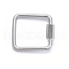 Non-Tarnish 304 Stainless Steel Screw Carabiner Lock Charms STAS-K213-12P-1