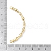 Brass Bamboo Stick Connector Charms KK-U020-03G-3