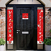Polyester Hanging Sign for Home Office Front Door Porch Decorations HJEW-WH0023-018-4