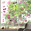 8 Sheets 8 Styles Pink Theme PVC Waterproof Wall Stickers DIY-WH0345-145-5