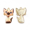 Alloy Enamel Pendants ENAM-M046-10G-H-1