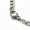 Non-Tarnish Sword Knife 304 Stainless Steel Hollow Scimitar Pendant Necklaces for Women and Men NJEW-F324-10P-3