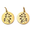 304 Stainless Steel Charms STAS-D050-07G-11-1