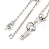 Rhodium Plated 925 Sterling Silver Chain Extender STER-C005-03P-2