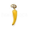 Brass Enamel Pendants KK-Z100-10G-02-1