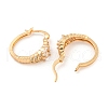 Brass Micro Pave Clear Cubic Zirconia Hoop Earrings EJEW-A107-05D-KCG-2