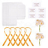 Clear PVC Candy Gift Packaging Boxes with Ribbon & Artificial Flower CON-TAC0001-20D-2