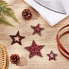 Fingerinspire 4Pcs 4 Style Computerized Embroidery Cloth Sew on Patches DIY-FG0002-72-5