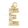 Brass Micro Pave Cubic Zirconia Pendants KK-V014-01G-05-1