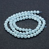 Natural Aquamarine Beads Strands G-P342-10-5mm-A+-2