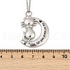 304 Stainless Steel Black Enamel Pet Urn Ashes Necklaces NJEW-K286-01A-P-5