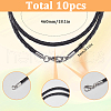 SUNNYCLUE 10Pcs Braided Leather Cords for Necklace Making NCOR-SC0001-01-2