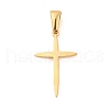 304 Stainless Steel Pendants STAS-L210-11G-1