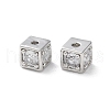Brass Micro Pave Clear Cubic Zirconia Beads KK-Z049-03P-1