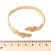 Leaf 304 Stainless Steel Cuff Bangles for Women BJEW-U032-09G-3