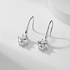 Elegant Vacation Style 925 Sterling Silver Cubic Zirconia Dangle Earrings for Women RS7094-3