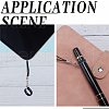 Gorgecraft 50Pcs Silicone Pendant SIL-GF0001-33B-5