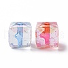 Luminous Transparent Acrylic Beads OACR-P011-08O-3