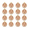 Golden Plated Alloy Enamel Charms ENAM-S118-06I-2