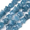 Dyed Natural Malaysia Jade Star Beads Strands G-Z080-A01-04-2