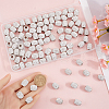 SOFPLATE 100Pcs Handmade Polymer Clay Rhinestone European Beads CPDL-SP0001-01-3
