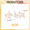 CHGCRAFT 8Pcs Brass Leaf Pendants KK-CA0002-79-2