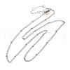 Anti-Tarnish 304 Stainless Steel Satellite Chain Necklaces for Women NJEW-K255-14P-4