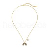925 Sterling Silver Pendant Necklaces NJEW-L179-09G-2