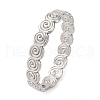 Spiral 304 Stainless Steel Bangles for Women BJEW-Q045-03P-2