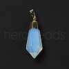 Opalite Pointed Pendants G-P474-02G-02-3