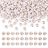 500Pcs 5 Style Plating Acrylic Beads PACR-BY0001-01-2