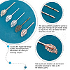   30Pcs 5 Color Hair Accessories Iron Hair Bobby Pin Findings IFIN-PH0001-60-6