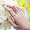 Zinc Alloy Rhinestone Finger Rings for Women FS-WG08E4B-03-1