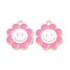 Alloy Enamel Pendants PALLOY-D015-07C-2