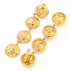 304 Stainless Steel with Textured Stud Earrings for Women EJEW-Z053-05G-01-2