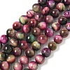 Natural Tiger Eye Beads Strands G-B133-A02-8mm-07-2