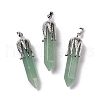 Natural Green Aventurinee Big Pendants G-E059-03AS-05-1