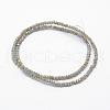 Electroplate Glass Beads Strands EGLA-J144-HR-C06-2